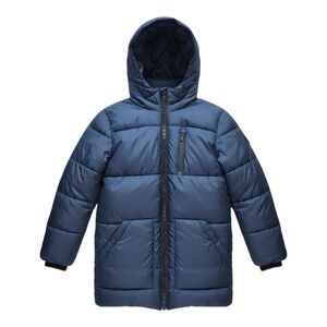 Michael Kors Navy Blue Puffer Hooded Jacket